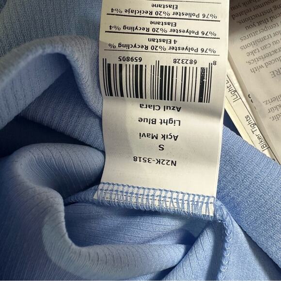 Nocturne Light Blue Biker Tights Shorts NEW - Picture 5 of 5